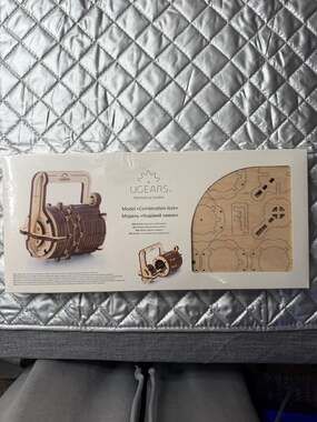 UGEARS Combination Lock 3D Wooden Mechanical Puzzle Model Kit